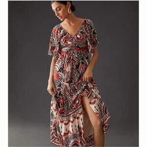 Anthropologie Tiered Maxi Dress Size 1X